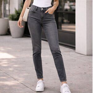 Democracy Gray Stretch Skinny Pants Women’s Size 6 Ab Solution Jeans